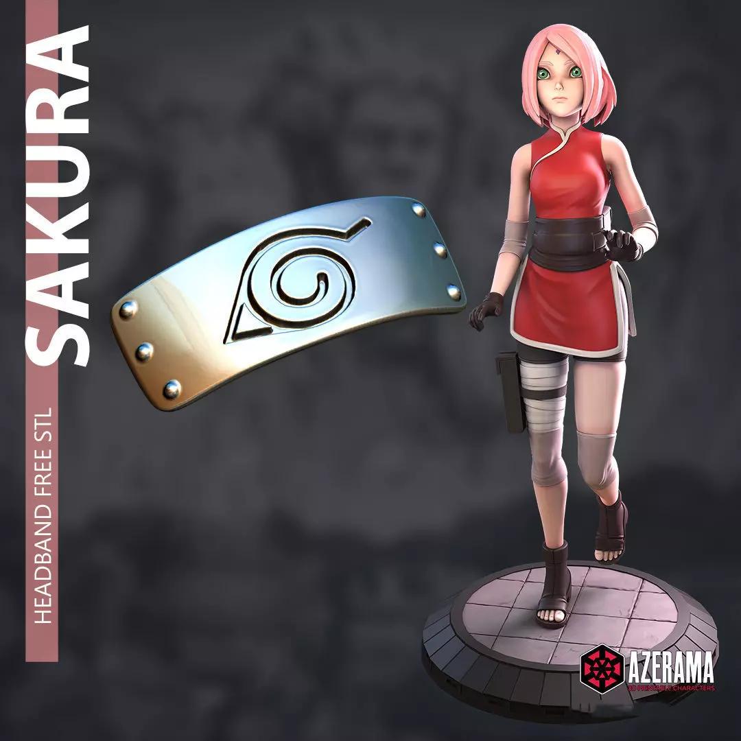 Free STL Sakura HeadBand Free 3D print model