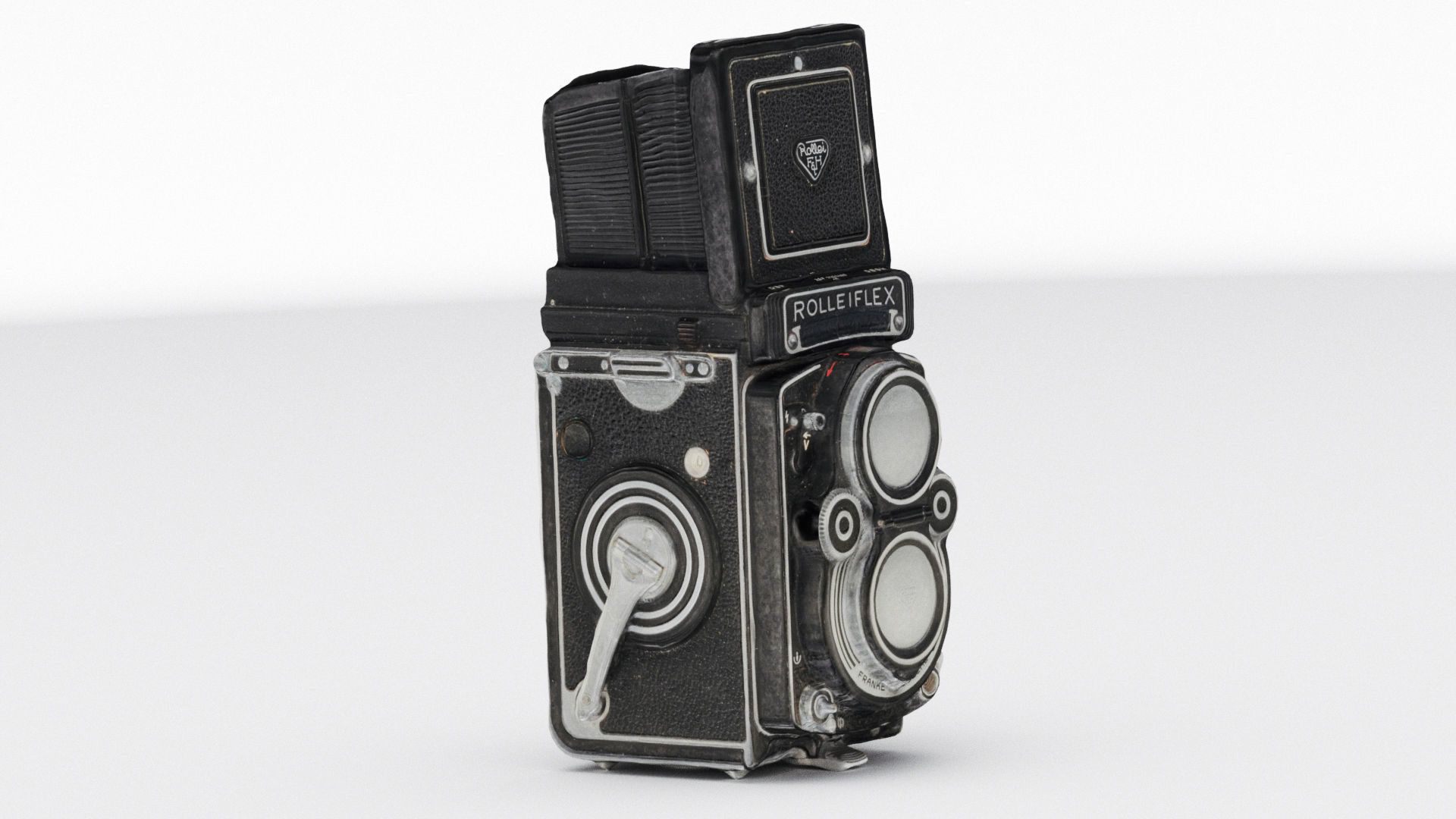 Rolleiflex TLR  medium format Film Camera 3D model_7