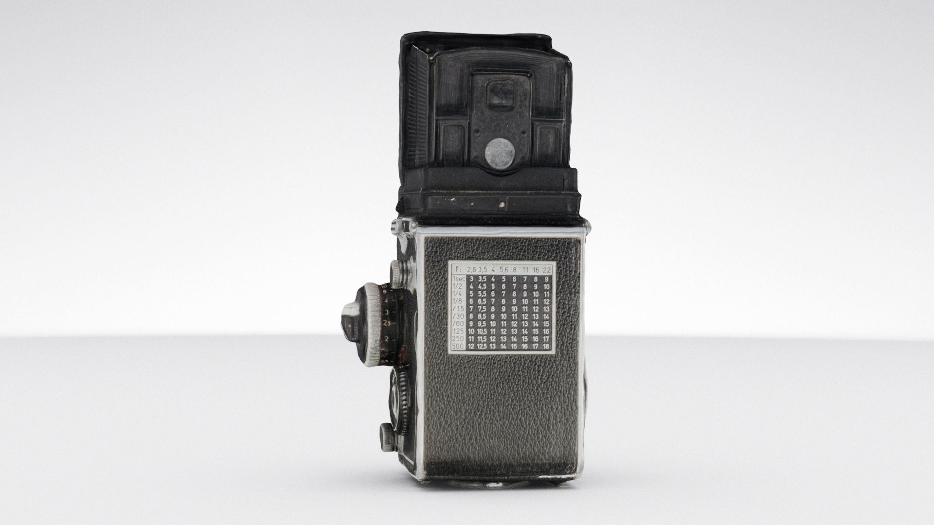 Rolleiflex TLR  medium format Film Camera 3D model_8