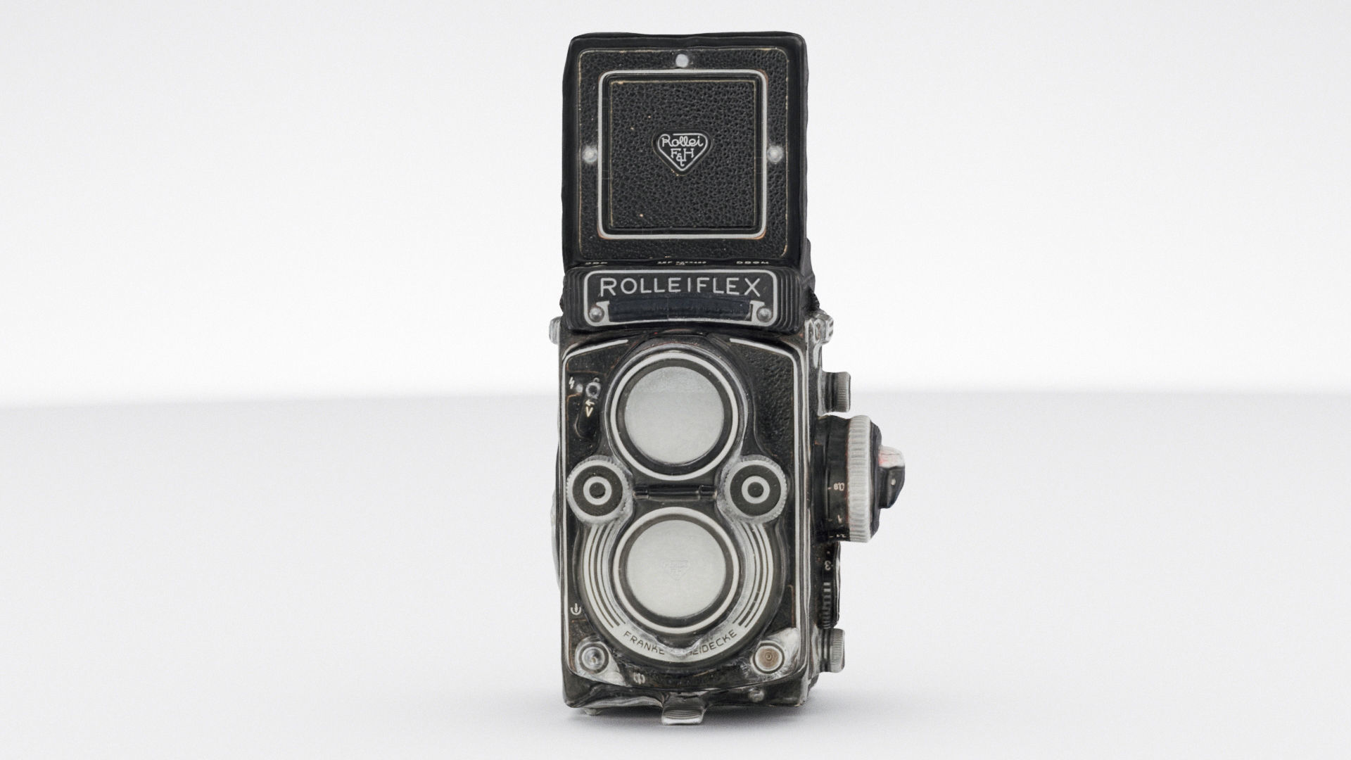 Rolleiflex TLR  medium format Film Camera 3D model_4