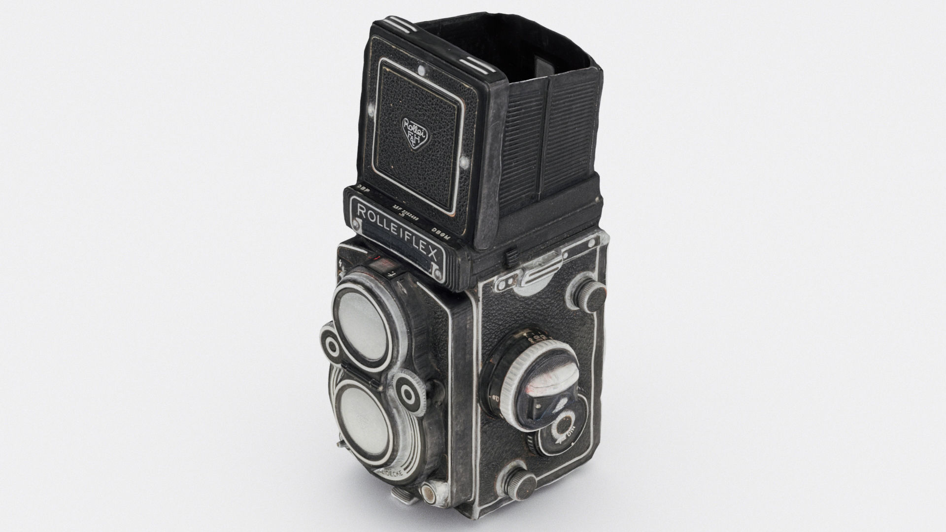 Rolleiflex TLR  medium format Film Camera 3D model_3