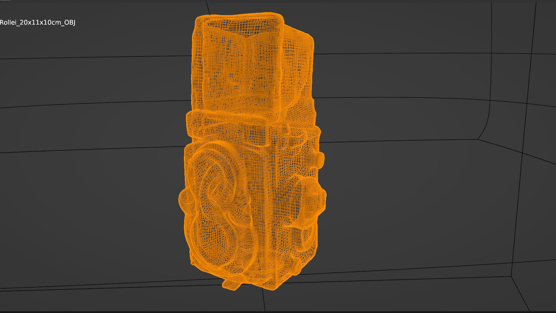 Rolleiflex TLR  medium format Film Camera 3D model_9