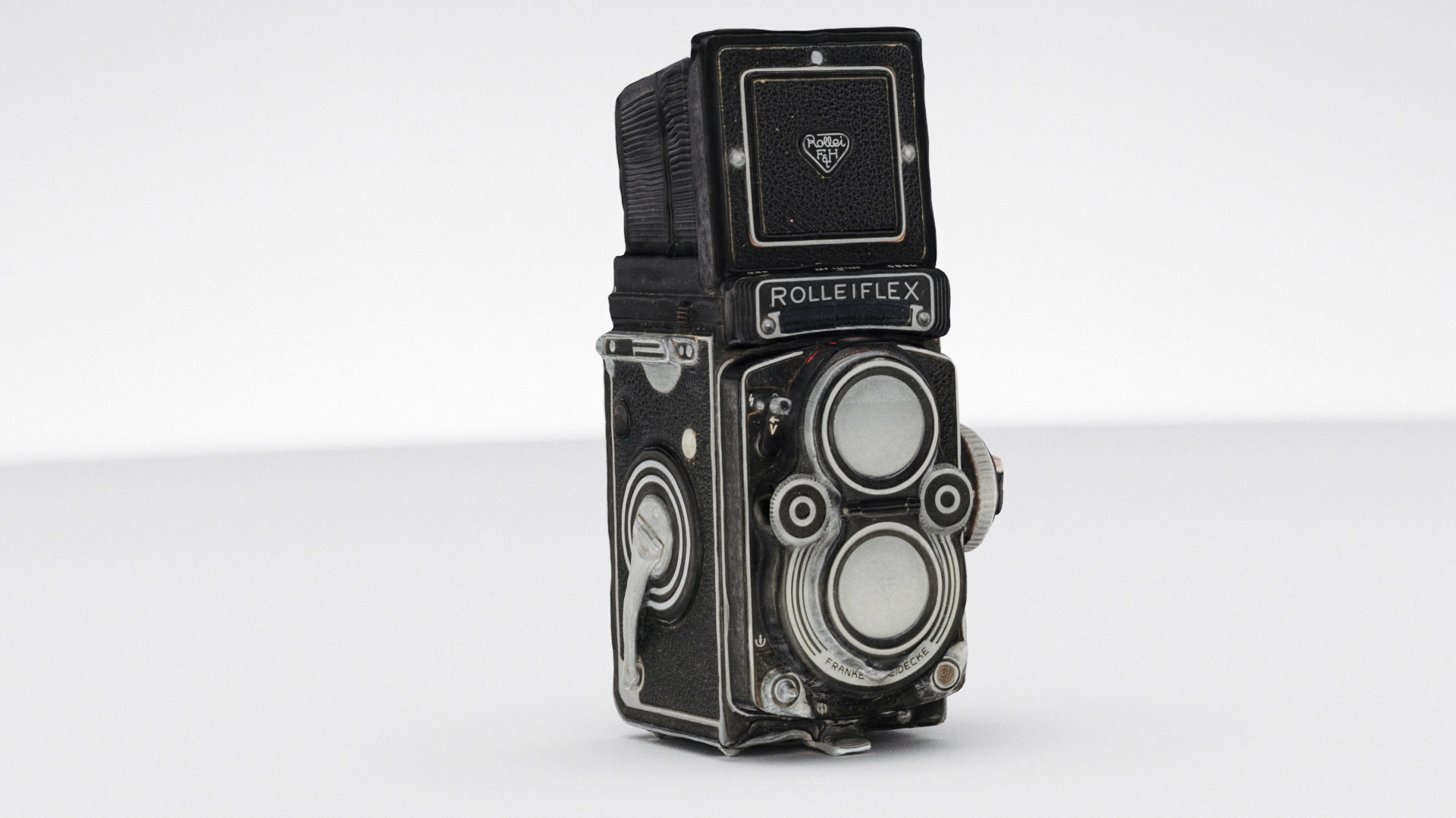 Rolleiflex TLR  medium format Film Camera 3D model_5