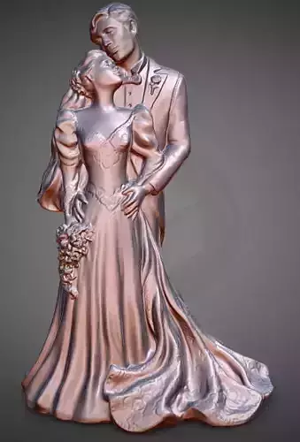 wedding couple statue decoration