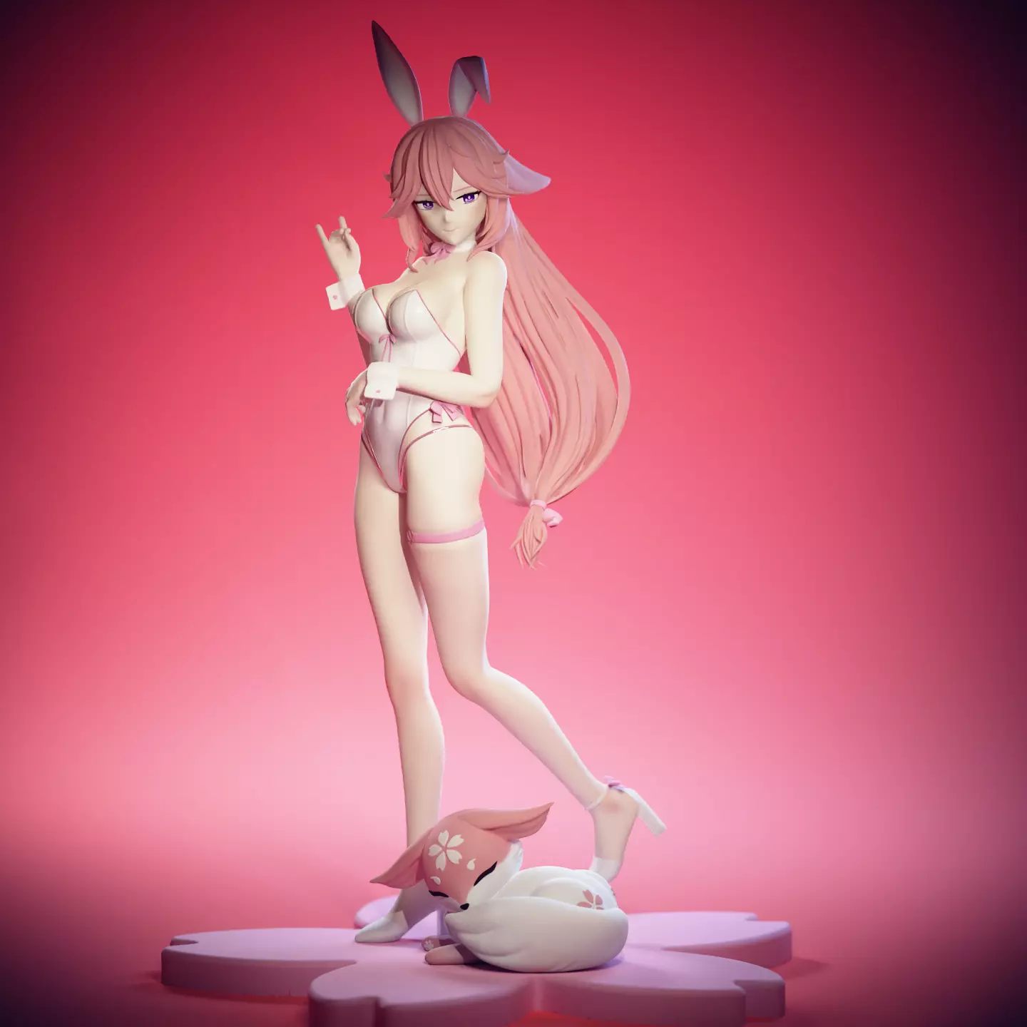 BUNNY GIRL YAE MIKO - GENSHIN IMPACT 3D print model