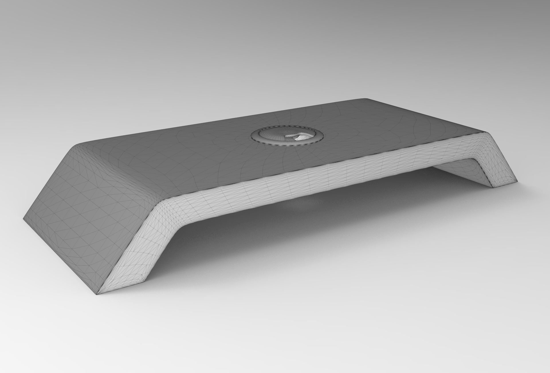 Cedes Monitor Stand Low-poly 3D model_5