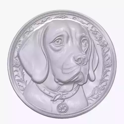 Beagle 3 basrelief for 3D printing