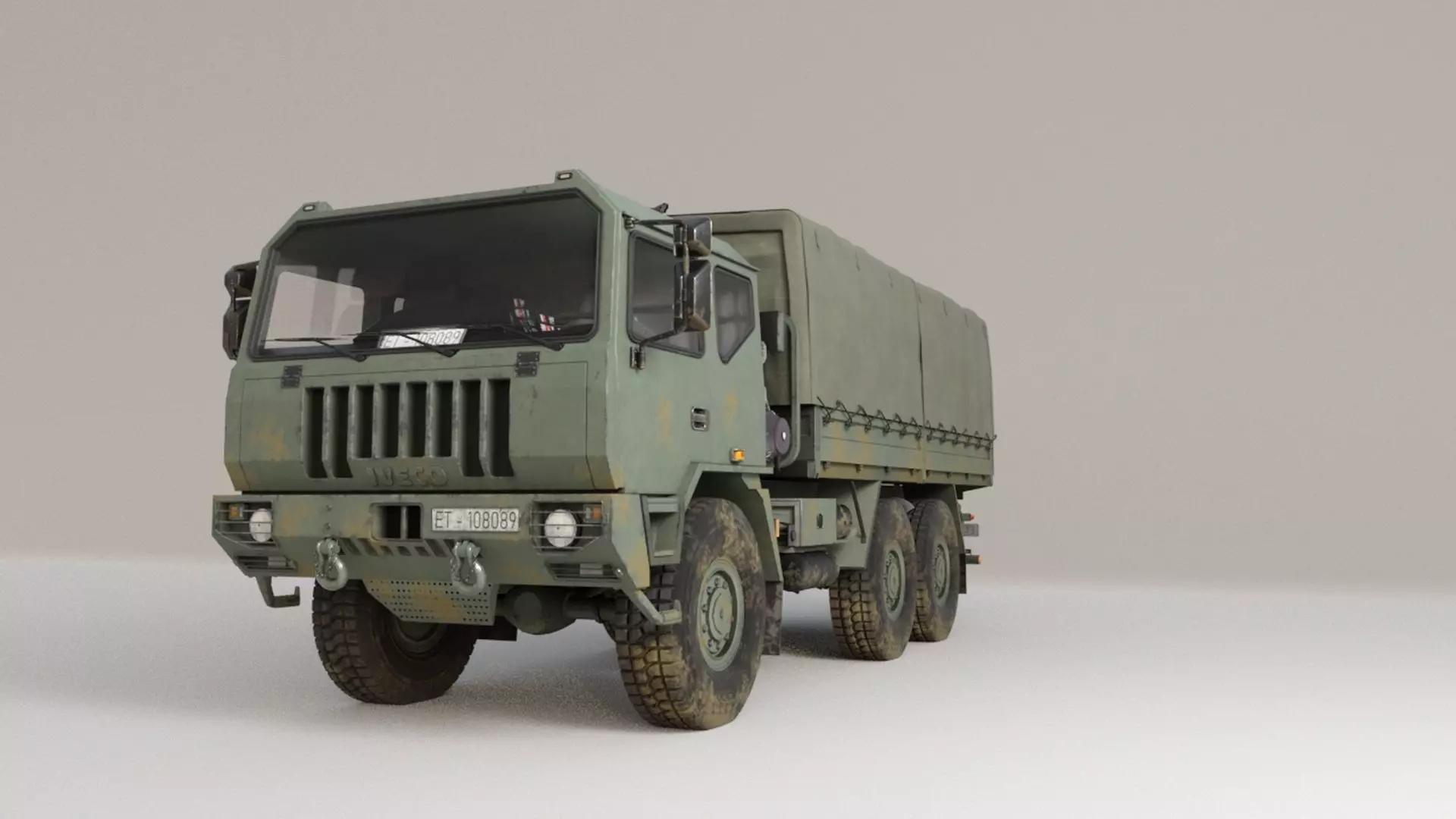 Military Truck Iveco 250M 3D model