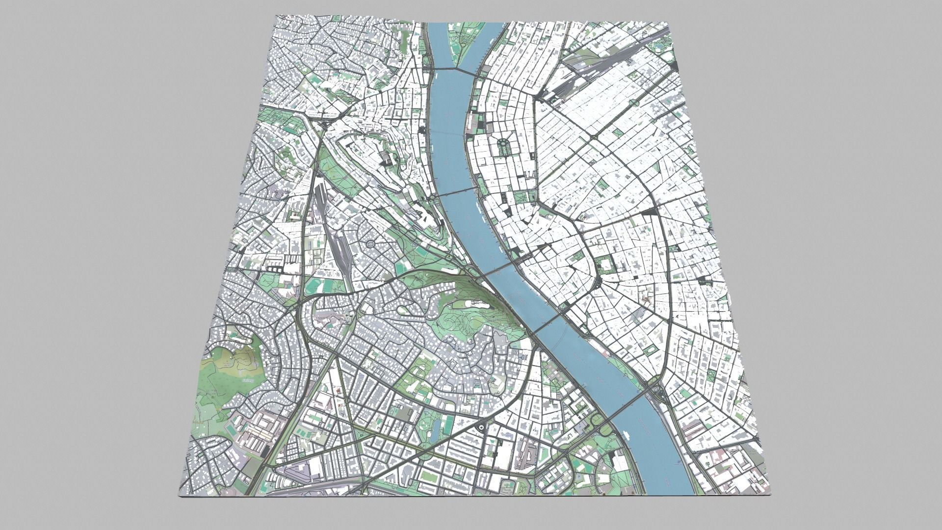 Cityscape Budapest Hungary 3D print model_2