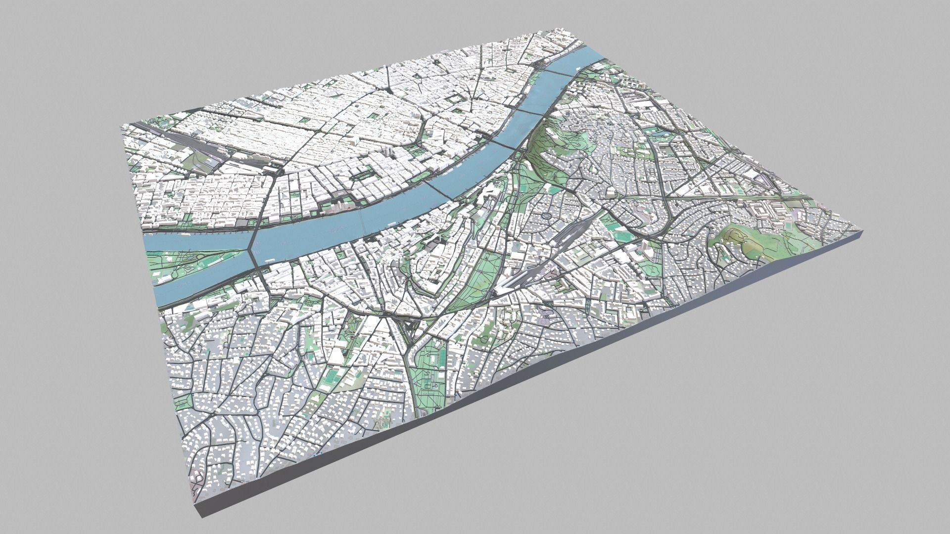 Cityscape Budapest Hungary 3D print model_8