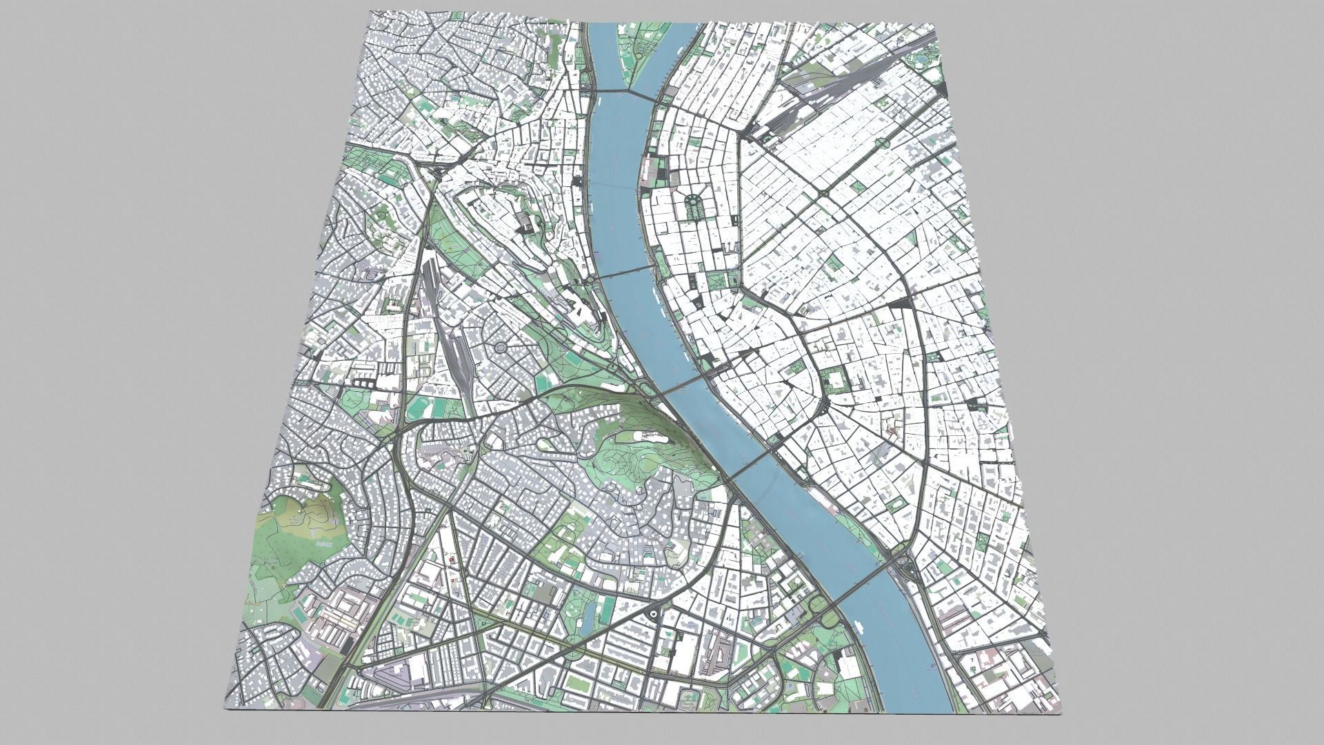 Cityscape Budapest Hungary 3D print model_9