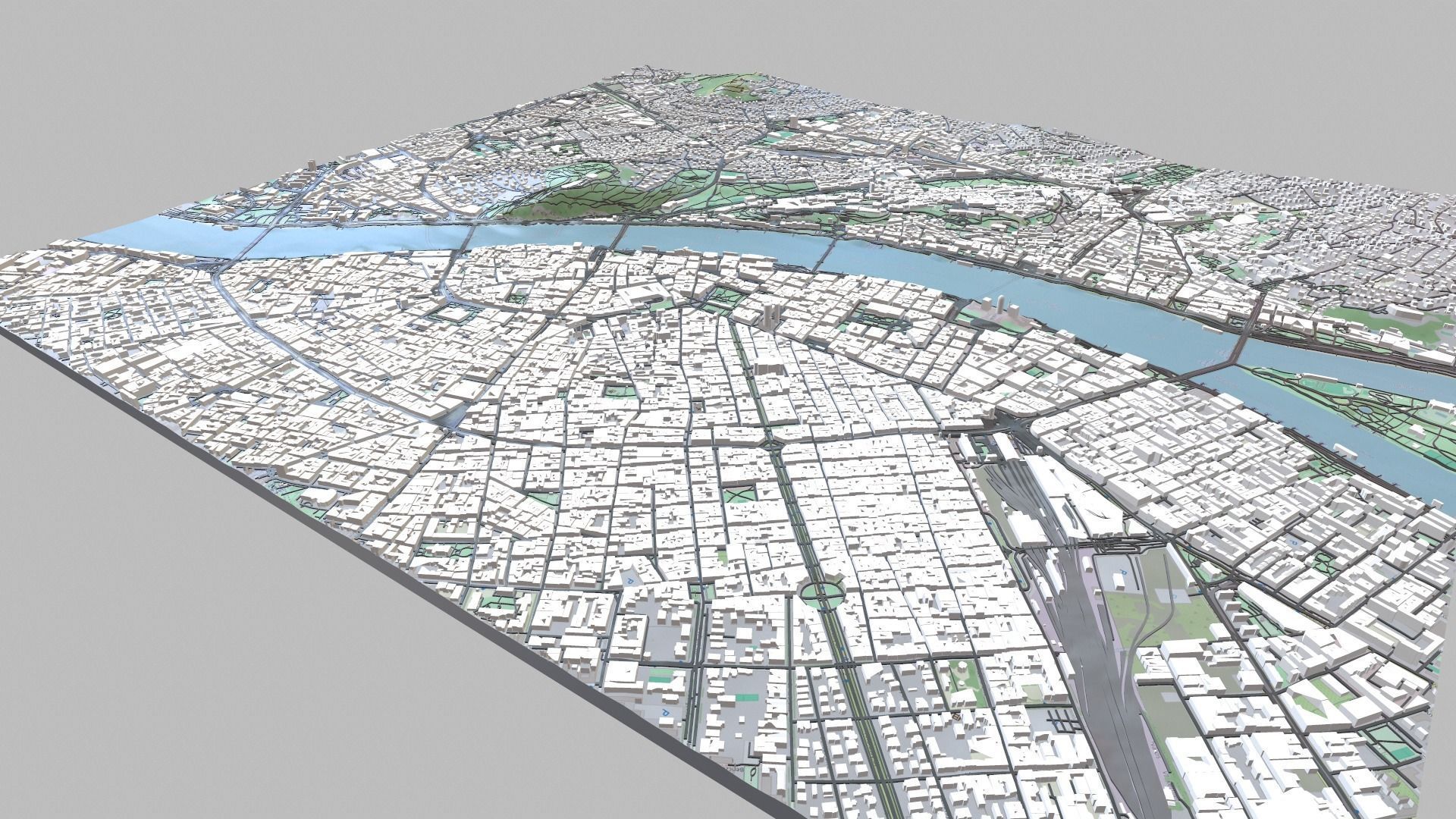Cityscape Budapest Hungary 3D print model_4