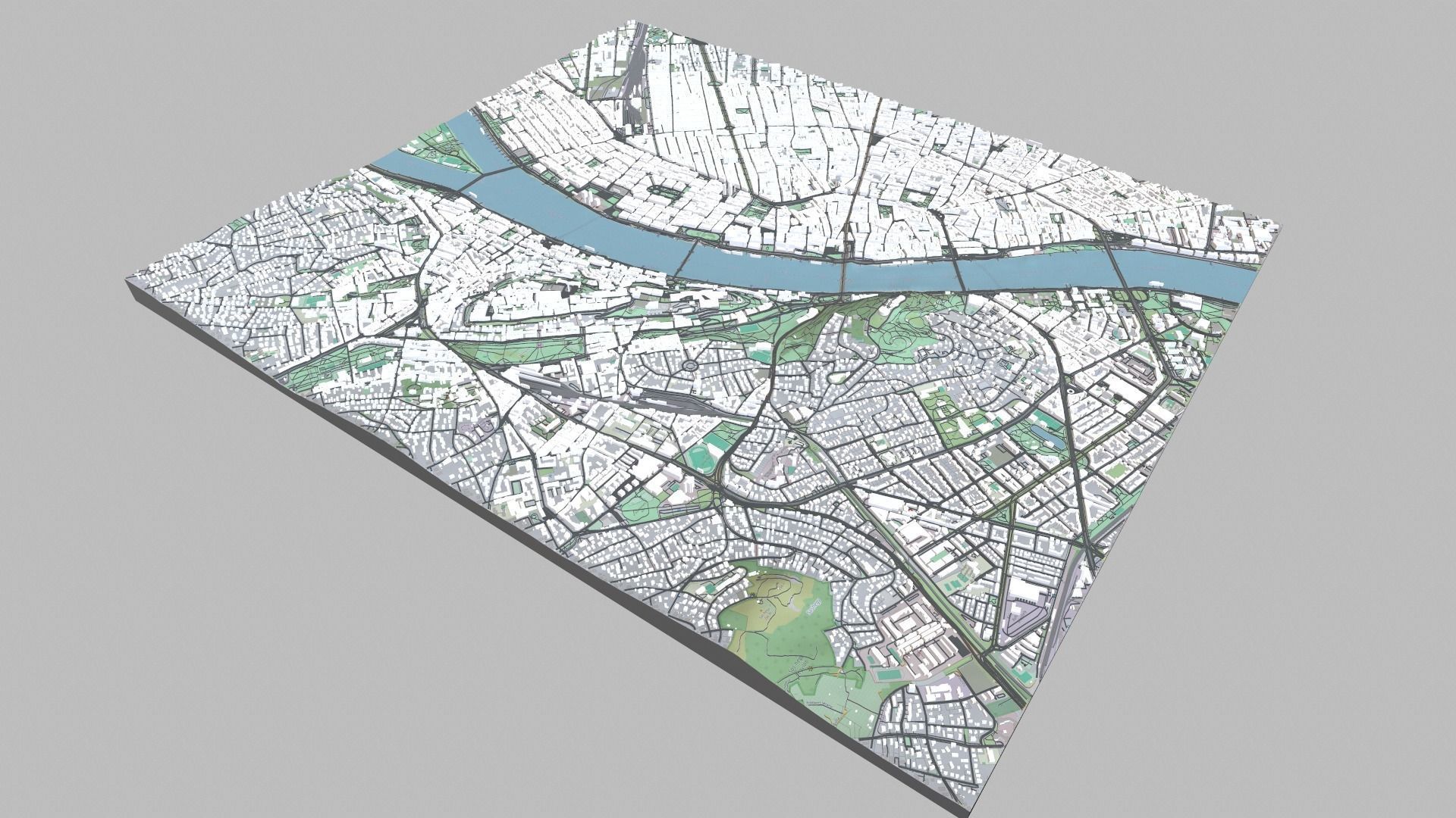 Cityscape Budapest Hungary 3D print model_7