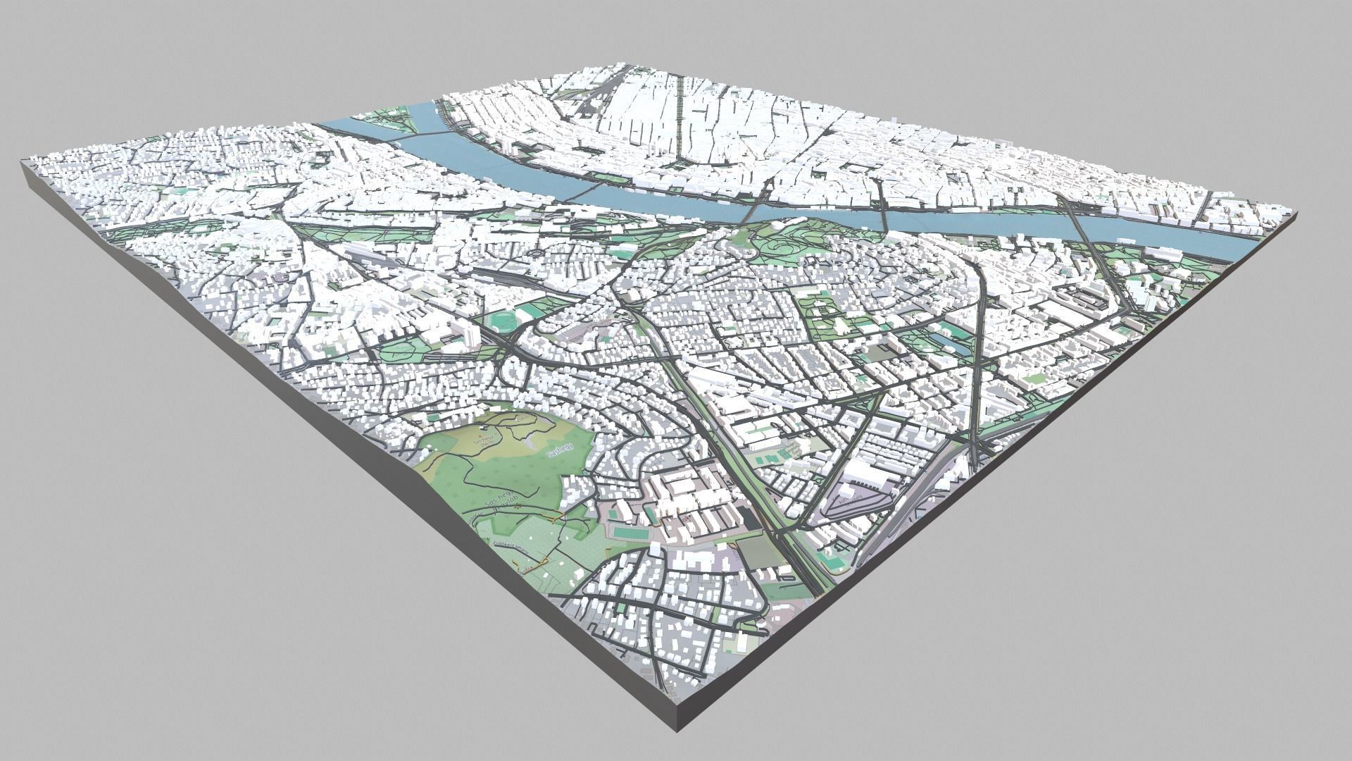 Cityscape Budapest Hungary 3D print model_6