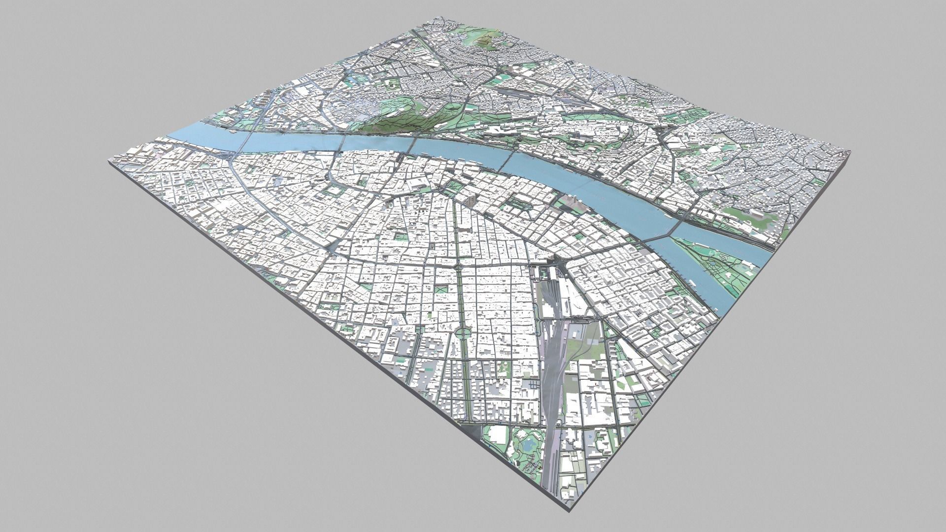 Cityscape Budapest Hungary 3D print model_10