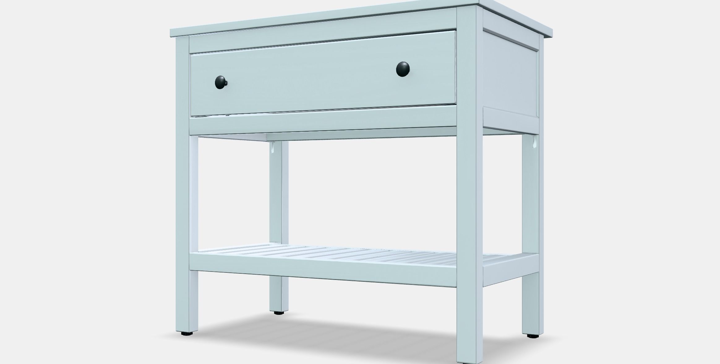 HEMNES Open wash-stand with 1 drawer Low-poly 3D model_13
