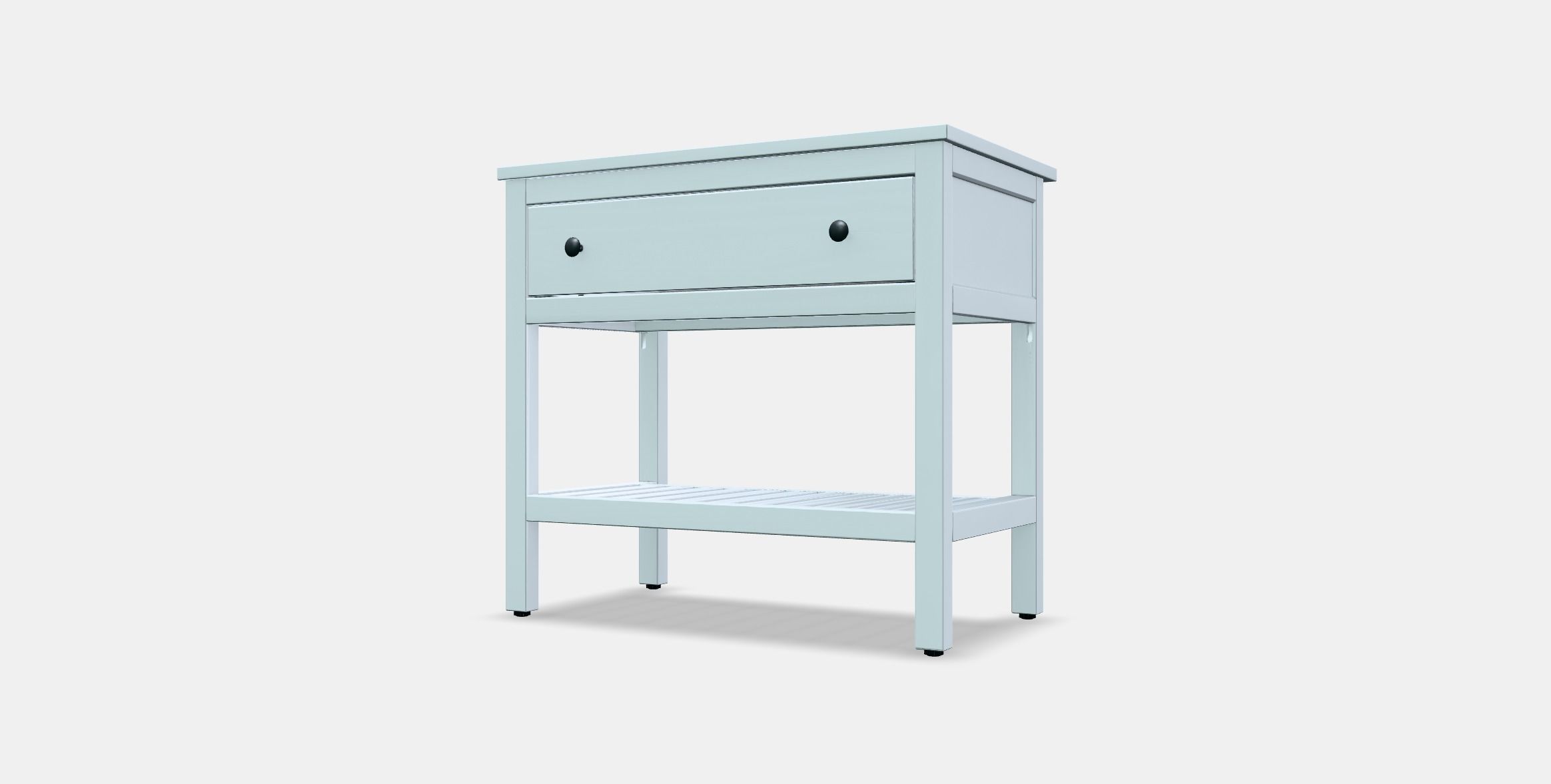 HEMNES Open wash-stand with 1 drawer Low-poly 3D model_12