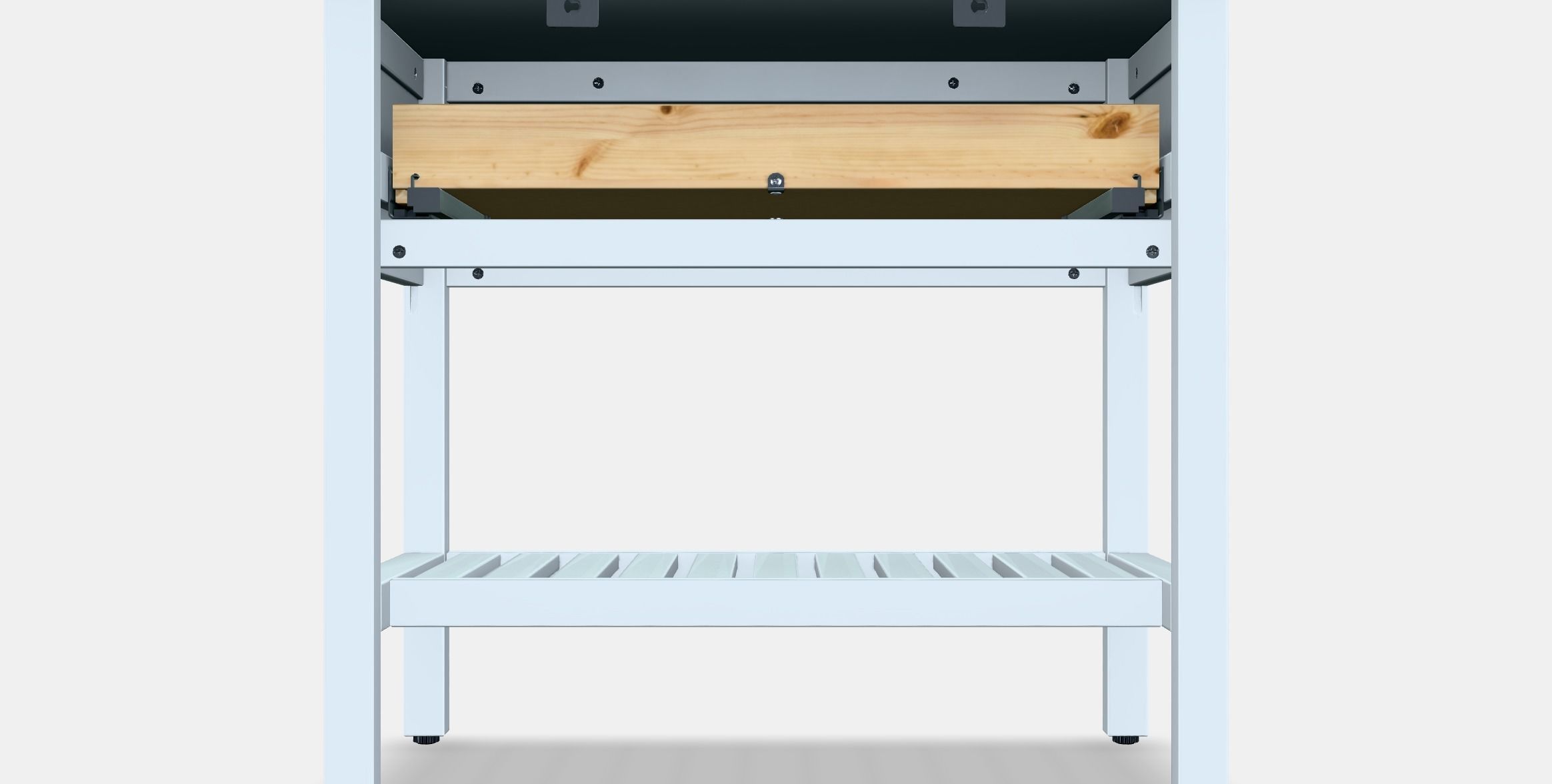 HEMNES Open wash-stand with 1 drawer Low-poly 3D model_15
