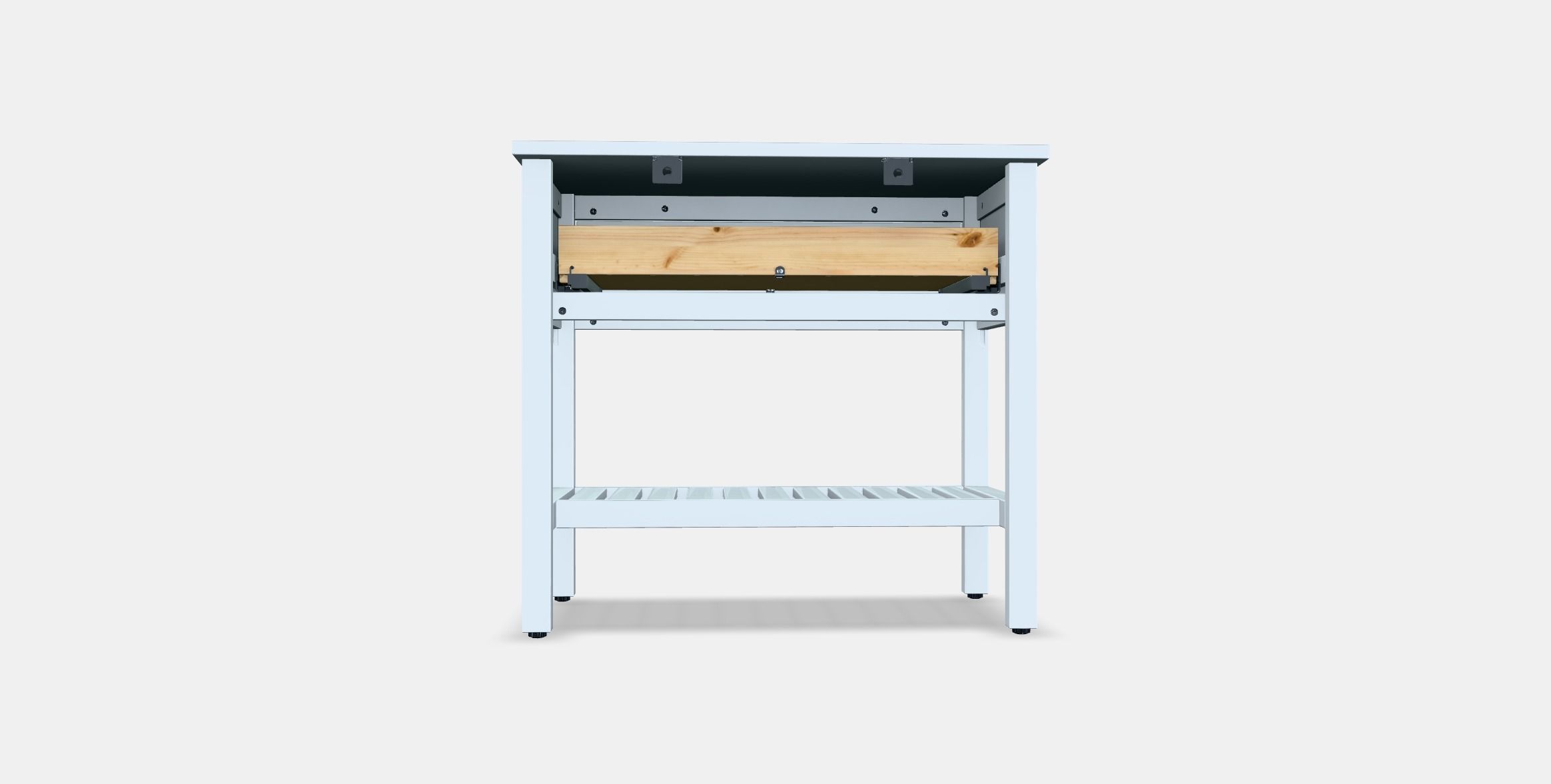 HEMNES Open wash-stand with 1 drawer Low-poly 3D model_14