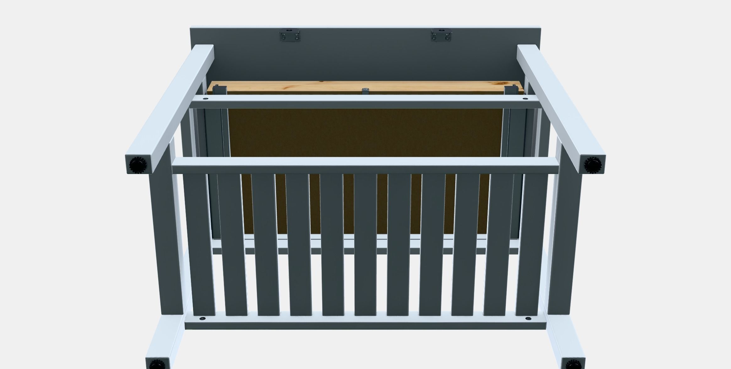 HEMNES Open wash-stand with 1 drawer Low-poly 3D model_8