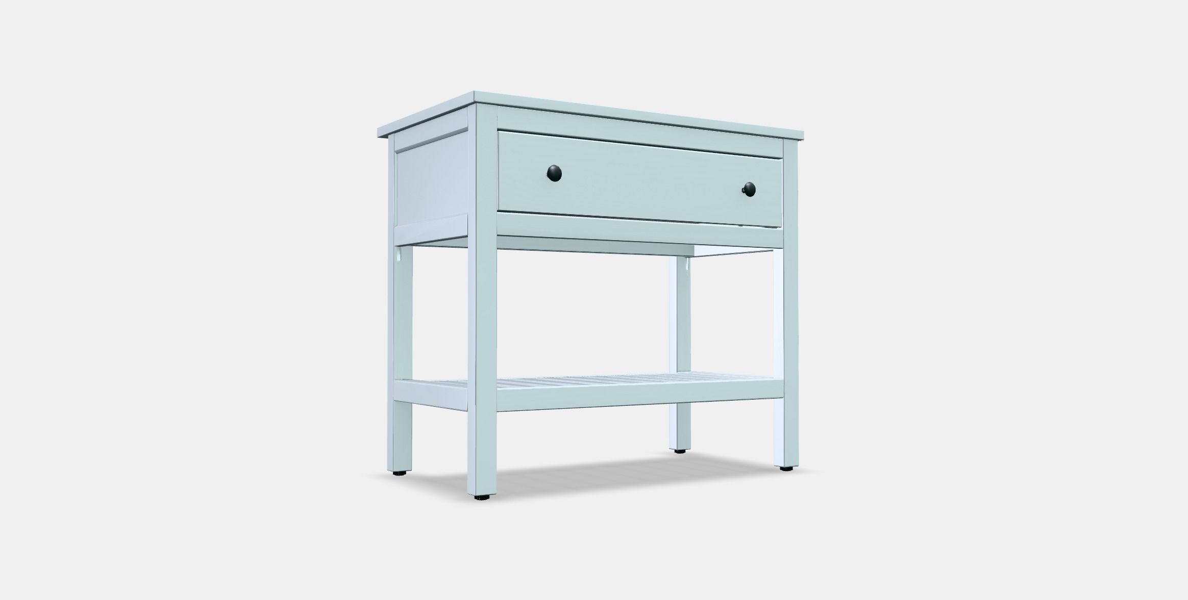 HEMNES Open wash-stand with 1 drawer Low-poly 3D model_3