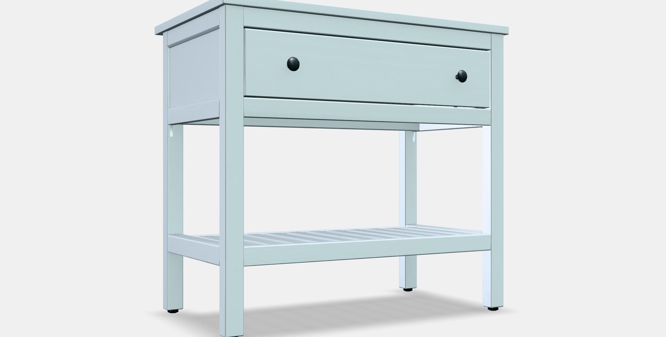 HEMNES Open wash-stand with 1 drawer Low-poly 3D model_9