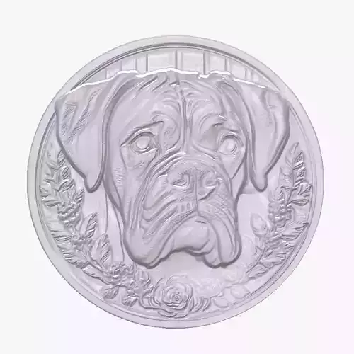 Boxer 3 basrelief for 3D printing