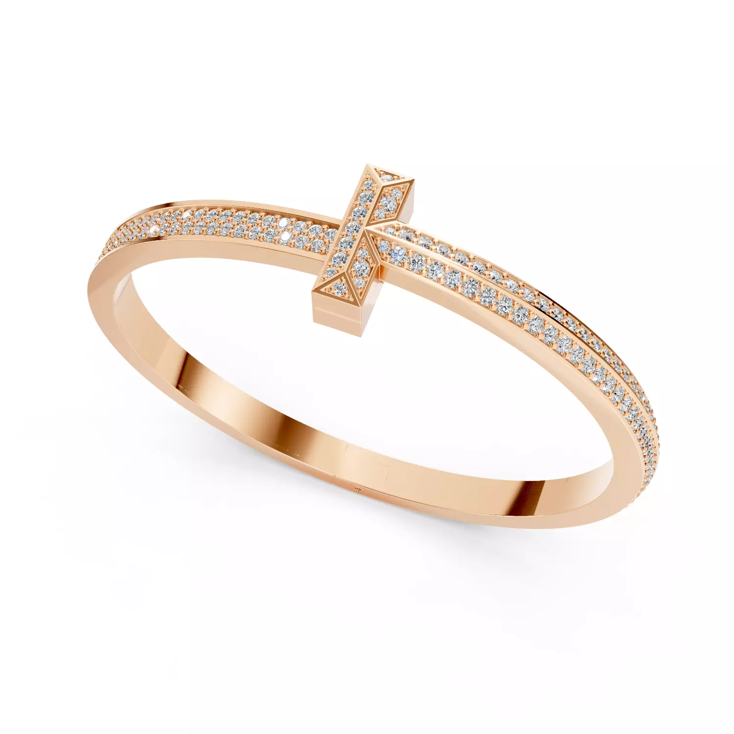 Tiffany T Bangle Wide 3D print model_0