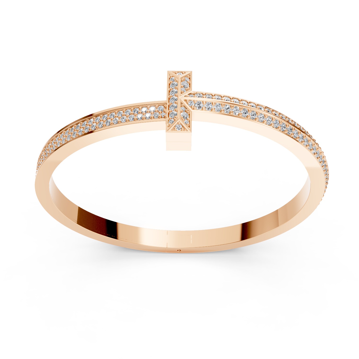 Tiffany T Bangle Wide 3D print model_1