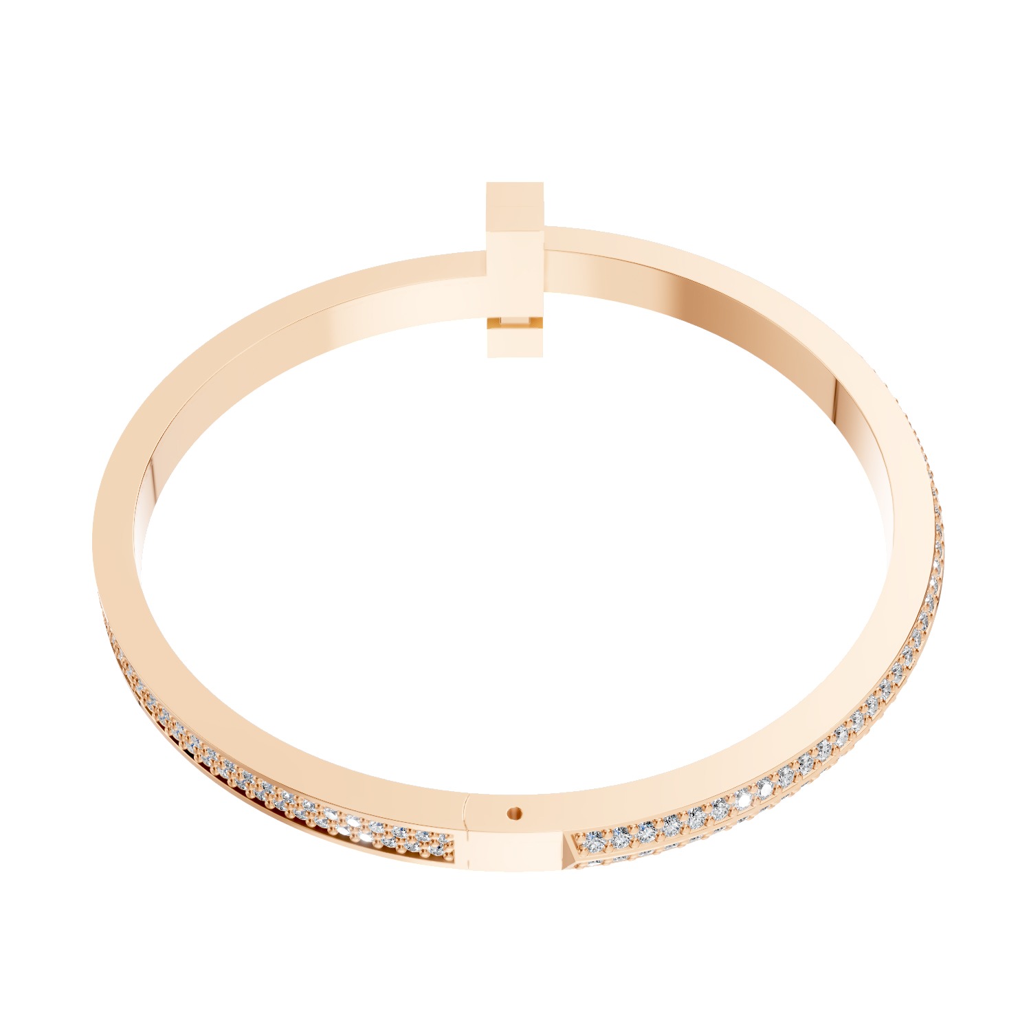 Tiffany T Bangle Wide 3D print model_4