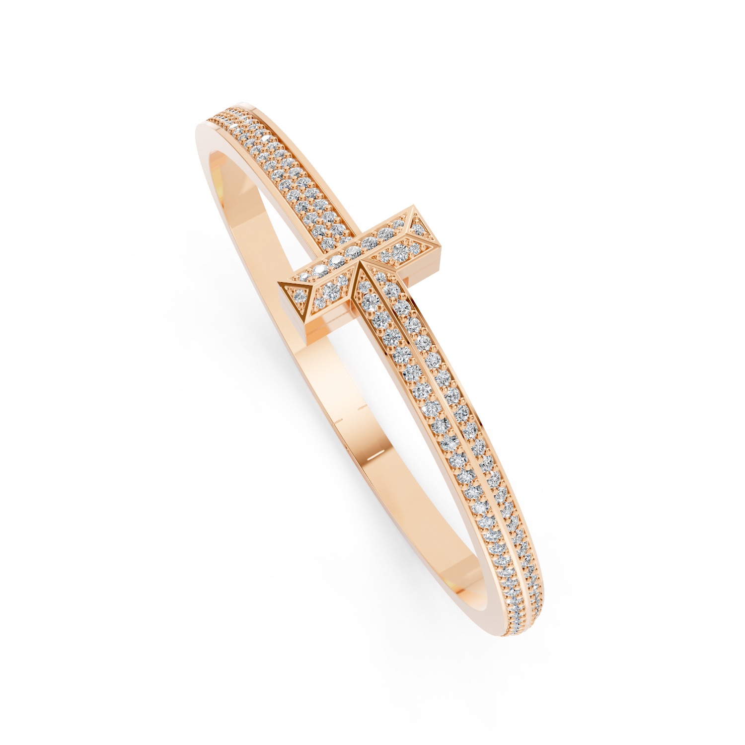 Tiffany T Bangle Wide 3D print model_6