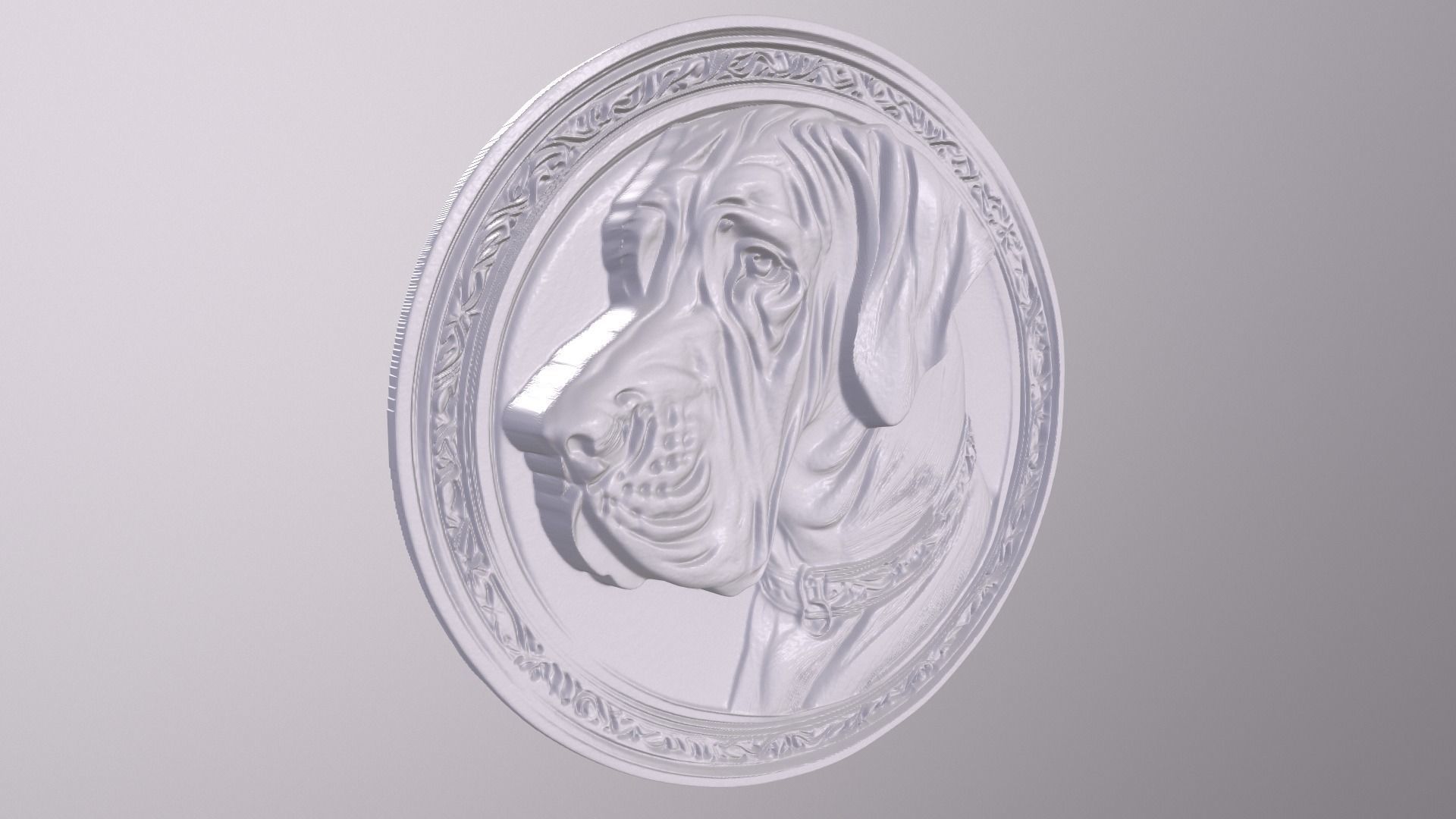 Great Dane 1 basrelief for 3D printing 3D print model_4