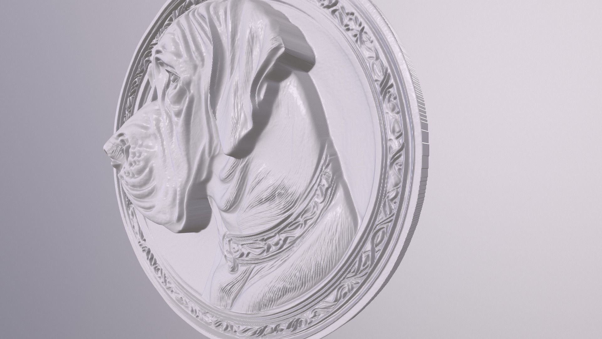 Great Dane 1 basrelief for 3D printing 3D print model_3