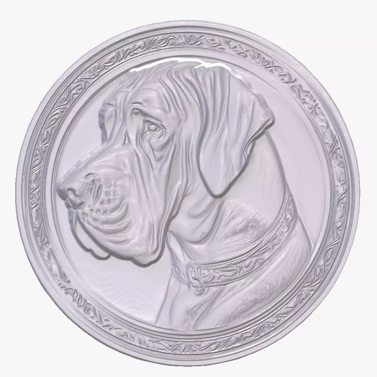 Great Dane 1 basrelief for 3D printing 3D print model_0