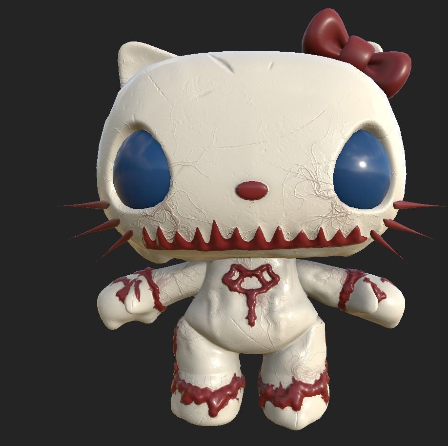 Hello Kitty 3D model_1