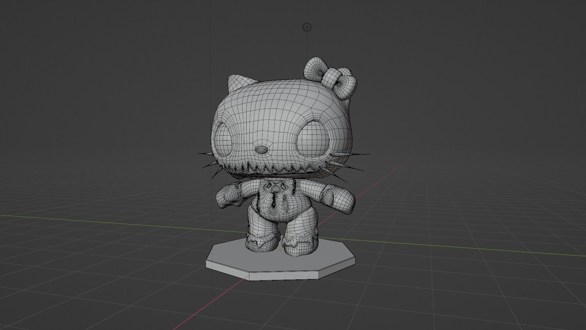 Hello Kitty 3D model_2