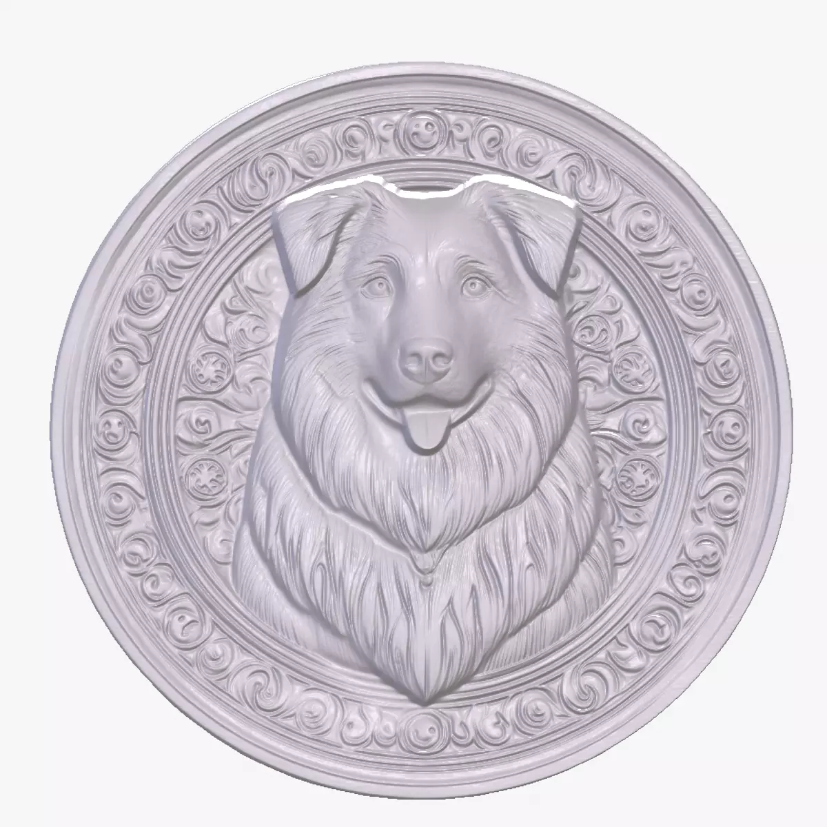 Mutt 2 basrelief for 3D printing 3D print model_0