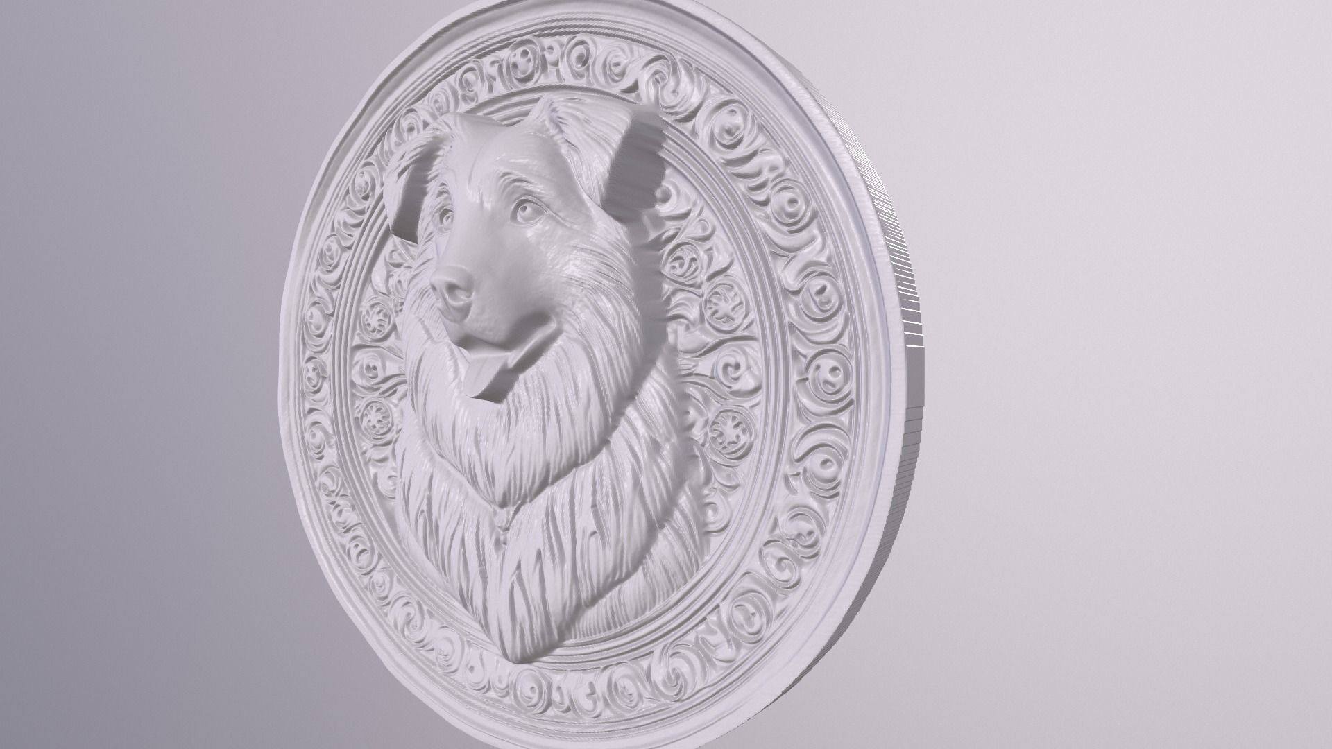 Mutt 2 basrelief for 3D printing 3D print model_3