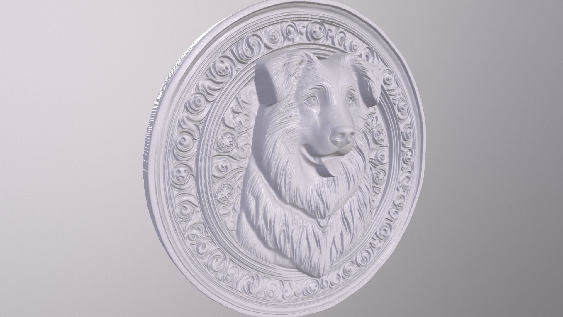 Mutt 2 basrelief for 3D printing 3D print model_4