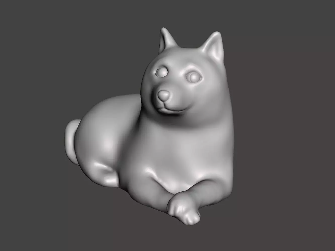 Doge meme Shiba inu Kabosu 3D print model