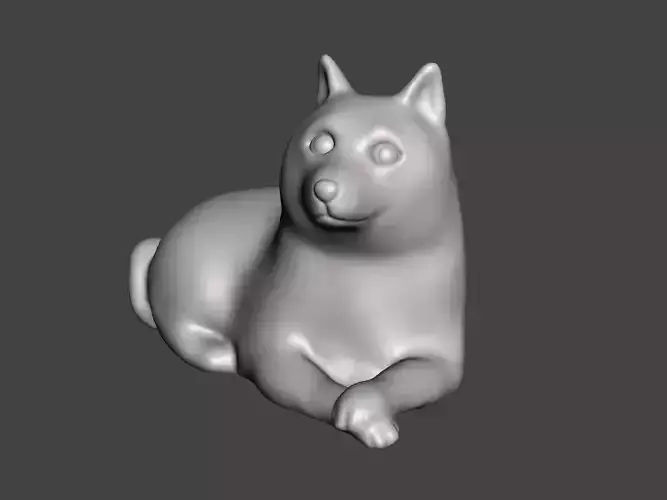 Doge meme Shiba inu Kabosu 3D print model