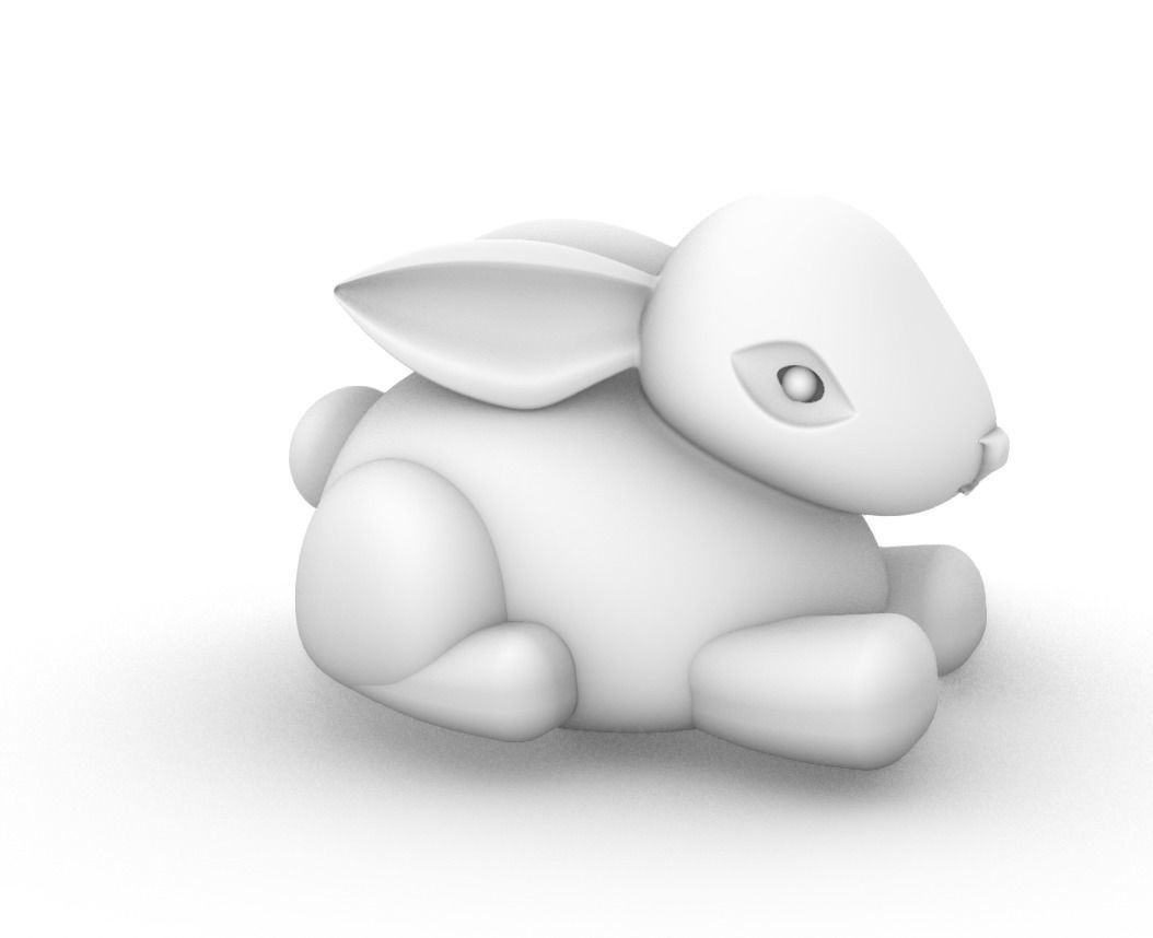 Bunny  3D print model_2