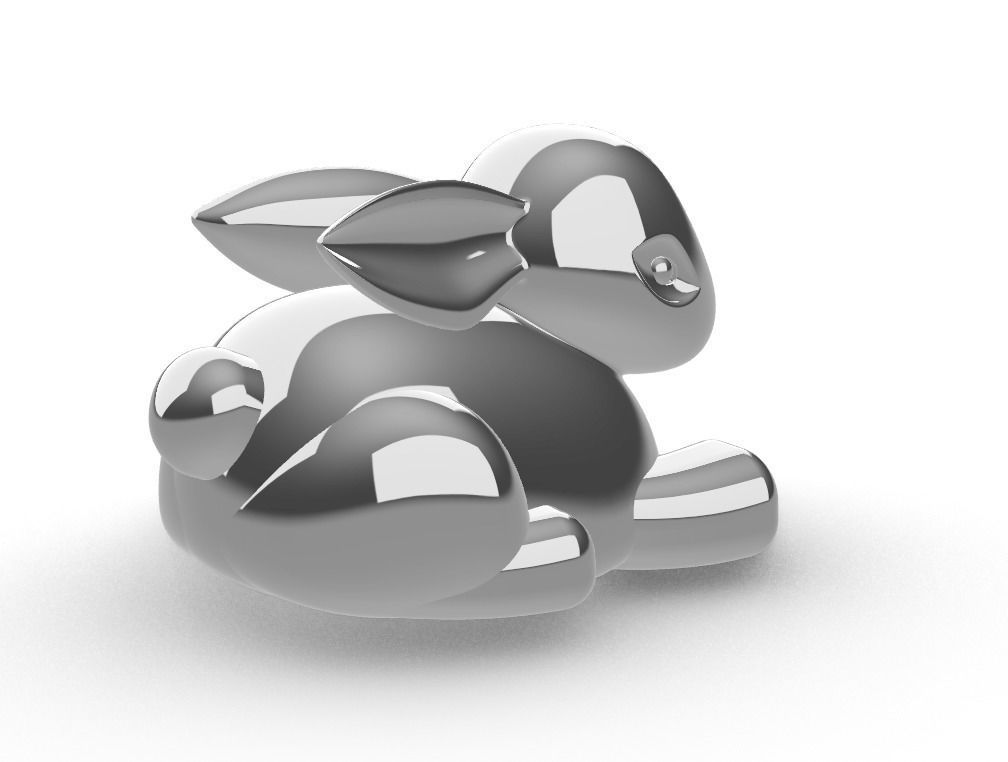 Bunny  3D print model_3