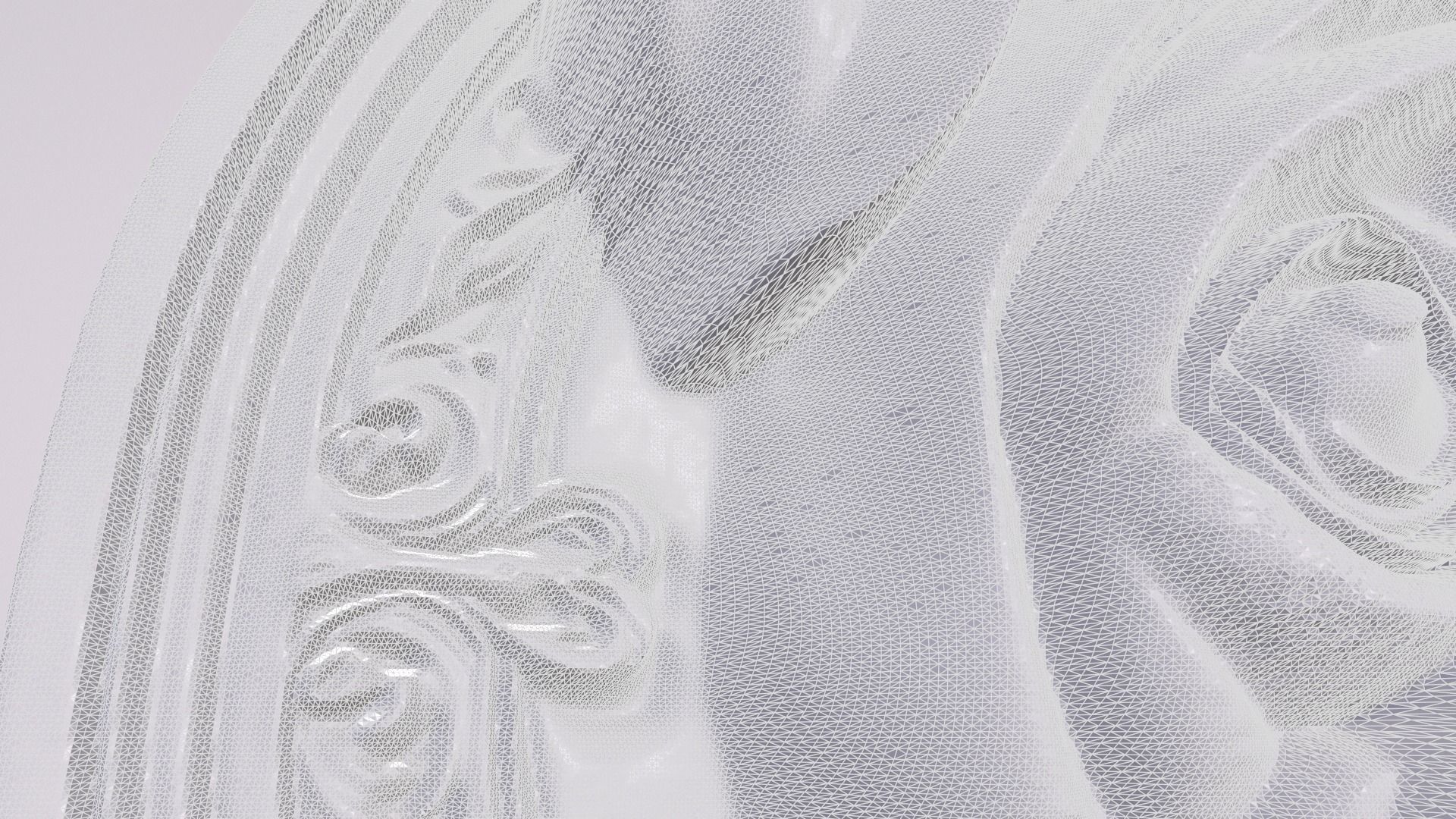 Pug 2 basrelief for 3D printing 3D print model_5