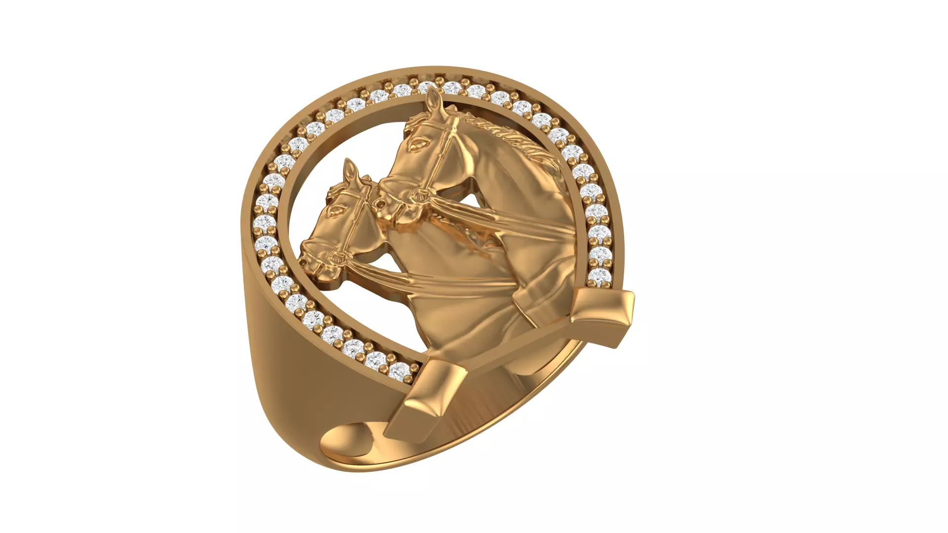 Horse Ring New 3D print model