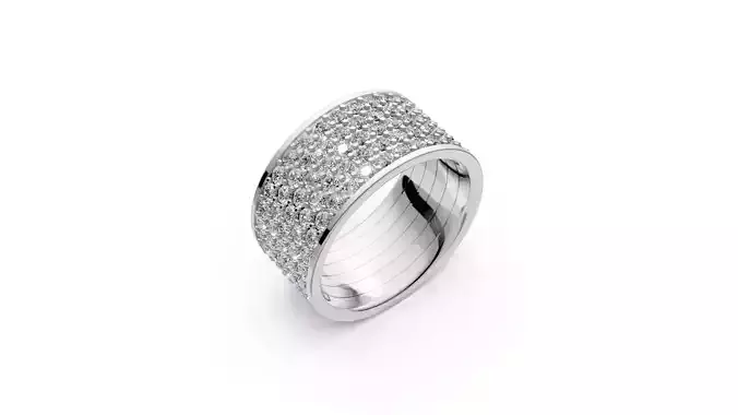 Special Multi-Row Pave Ring JDBCo