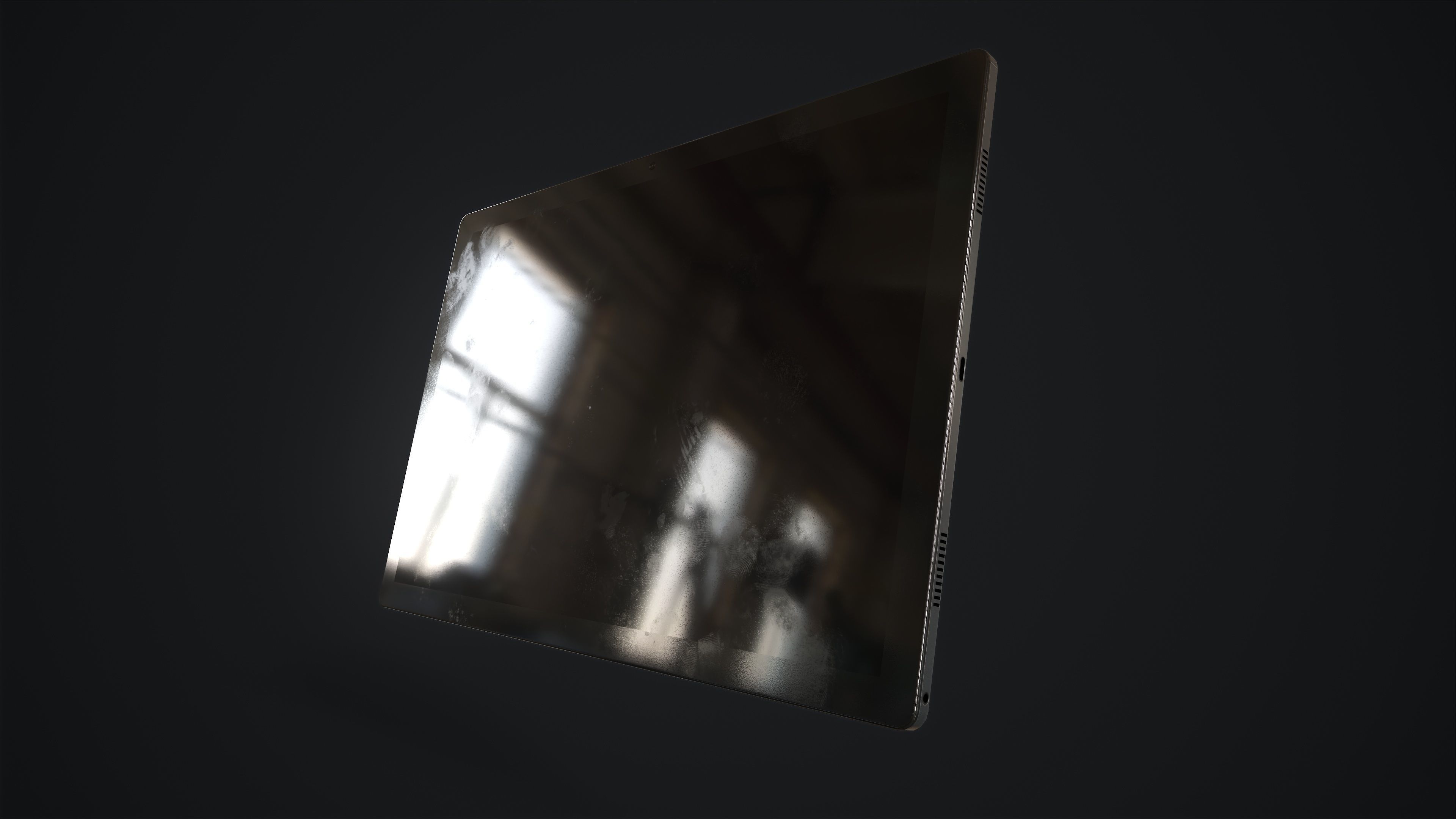 Tablet Low-poly 3D model_4