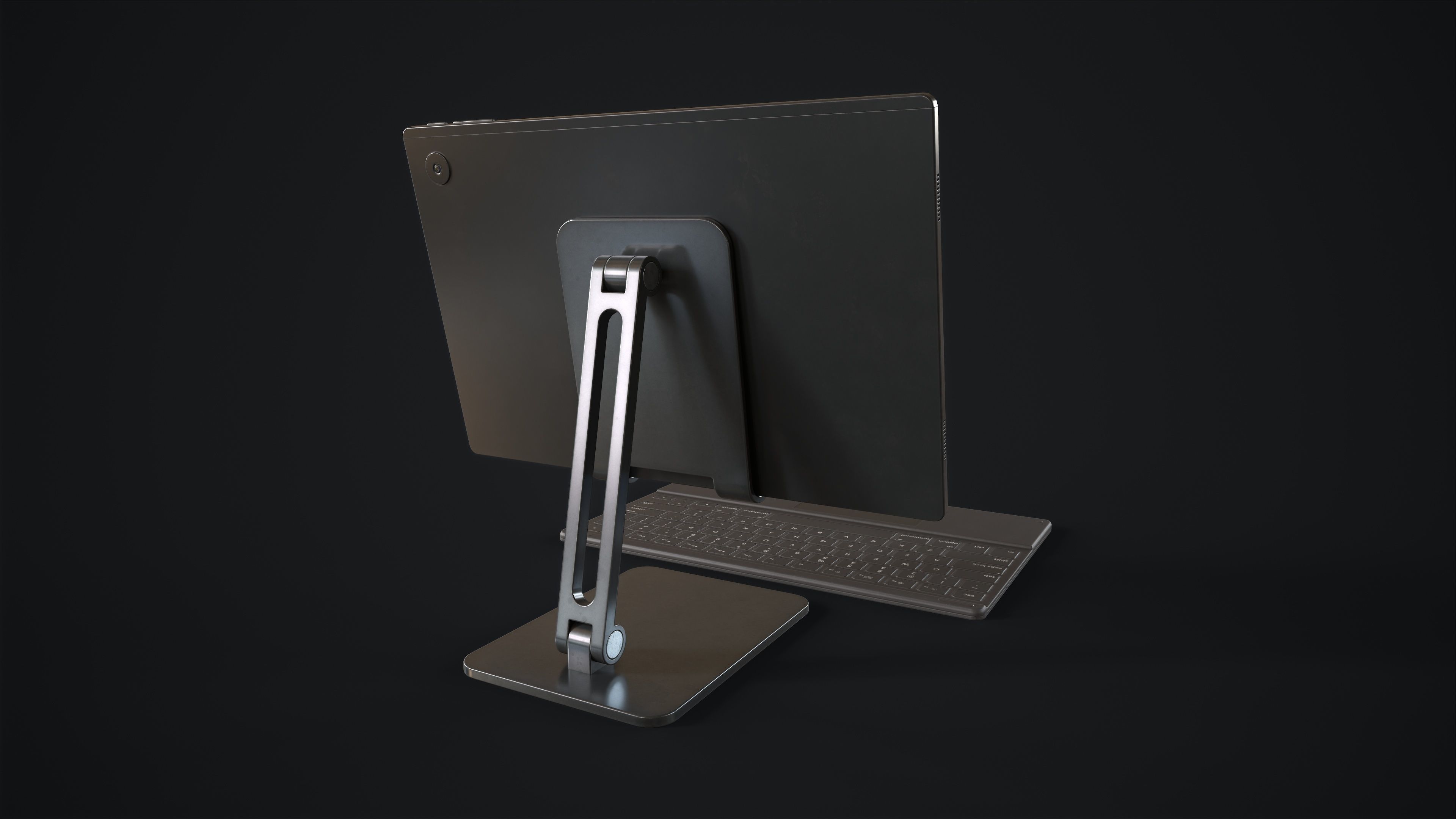 Tablet Low-poly 3D model_3