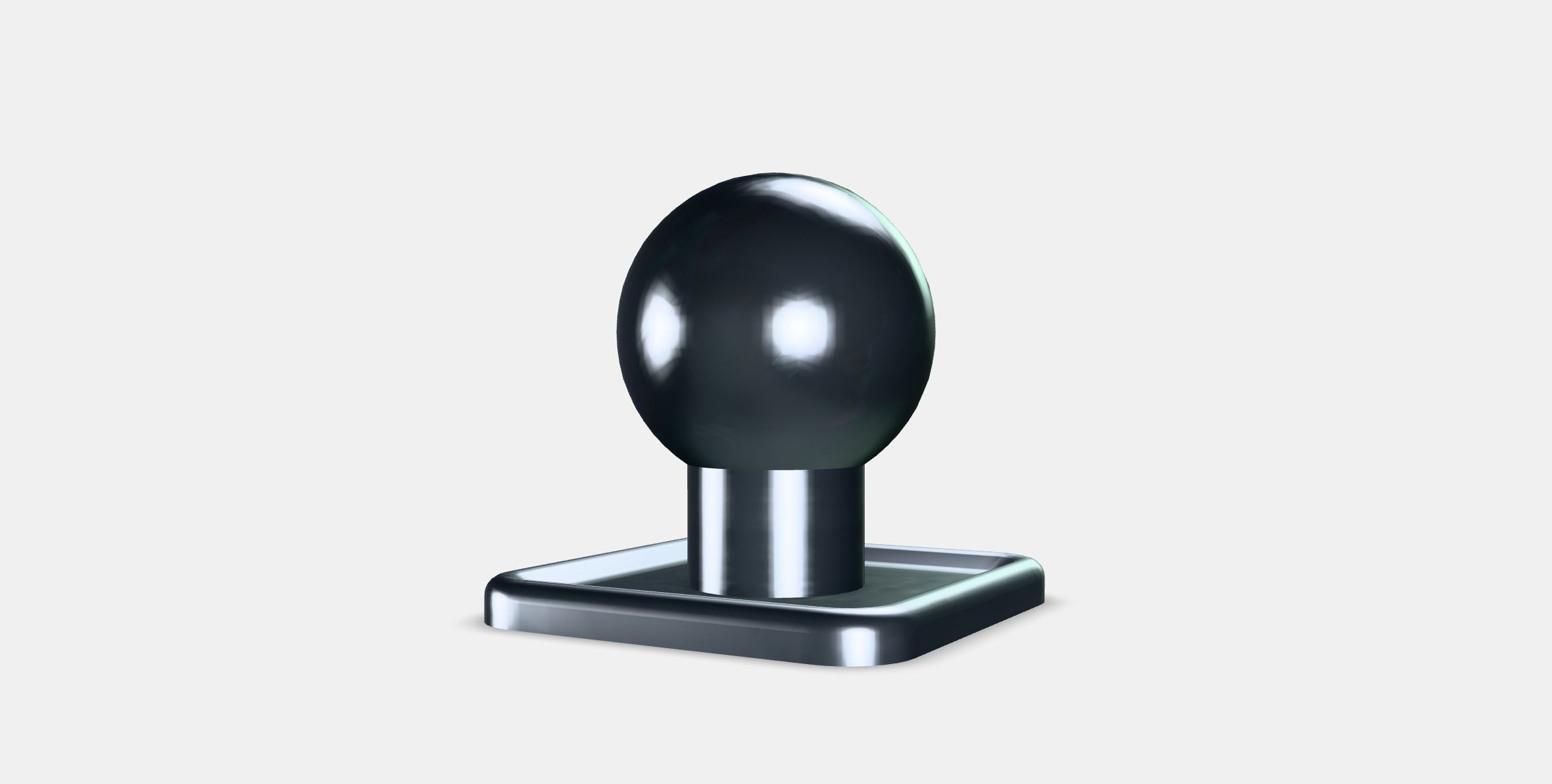 SORBYN Knob Low-poly 3D model_5