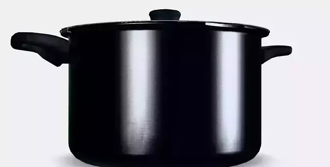 HEMLAGAD Pot with lid Low-poly 3D model